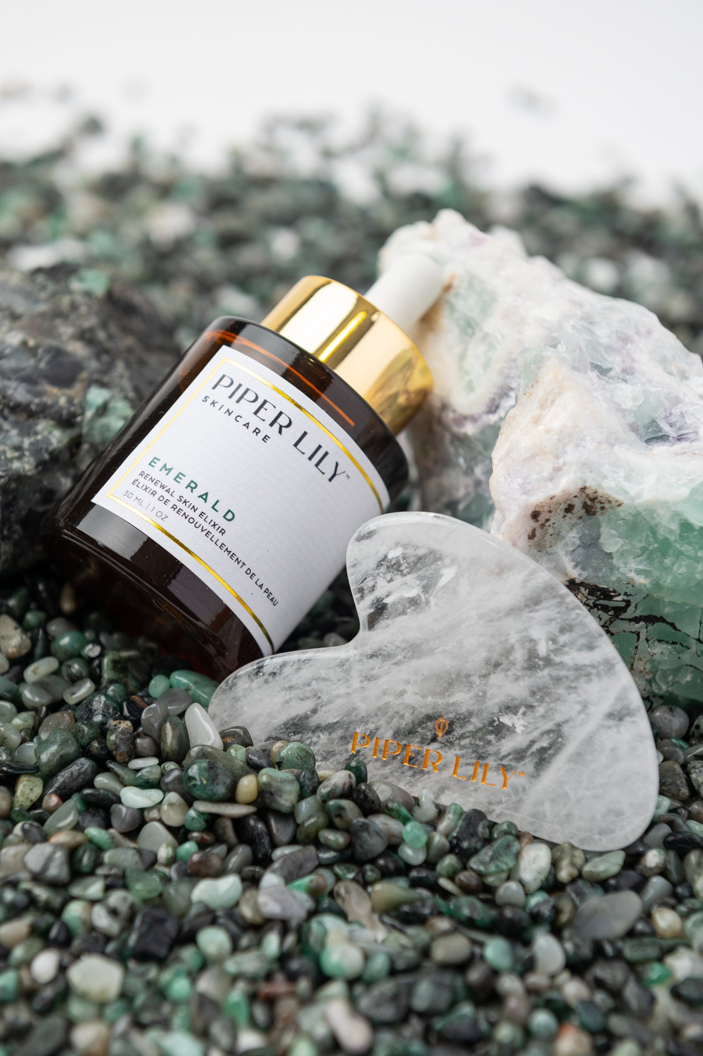 Structured Quartz Gua Sha