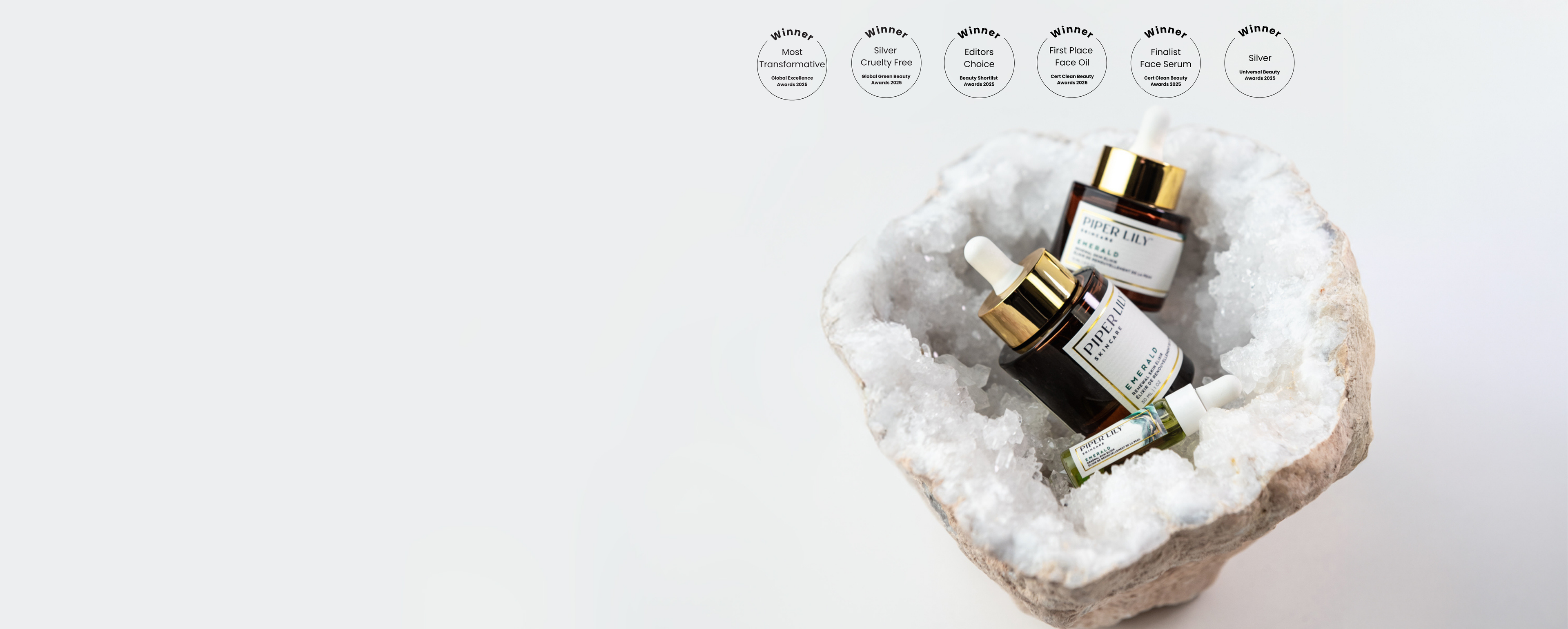 Clean, Natural, Cruelty Free Skincare products in Crystal